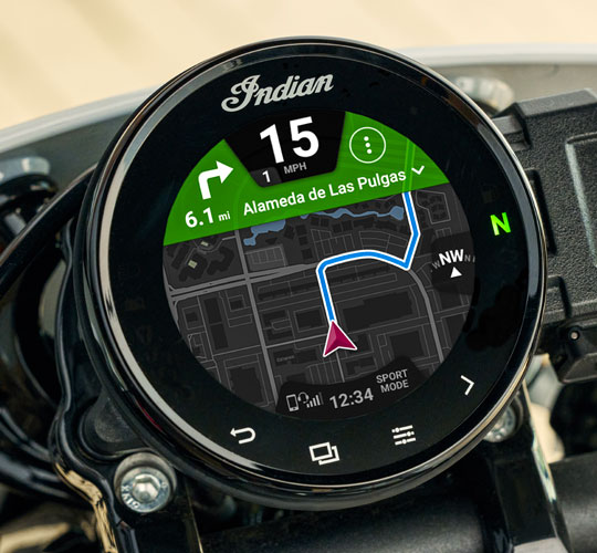 RIDE COMMAND搭載4インチタッチスクリーン